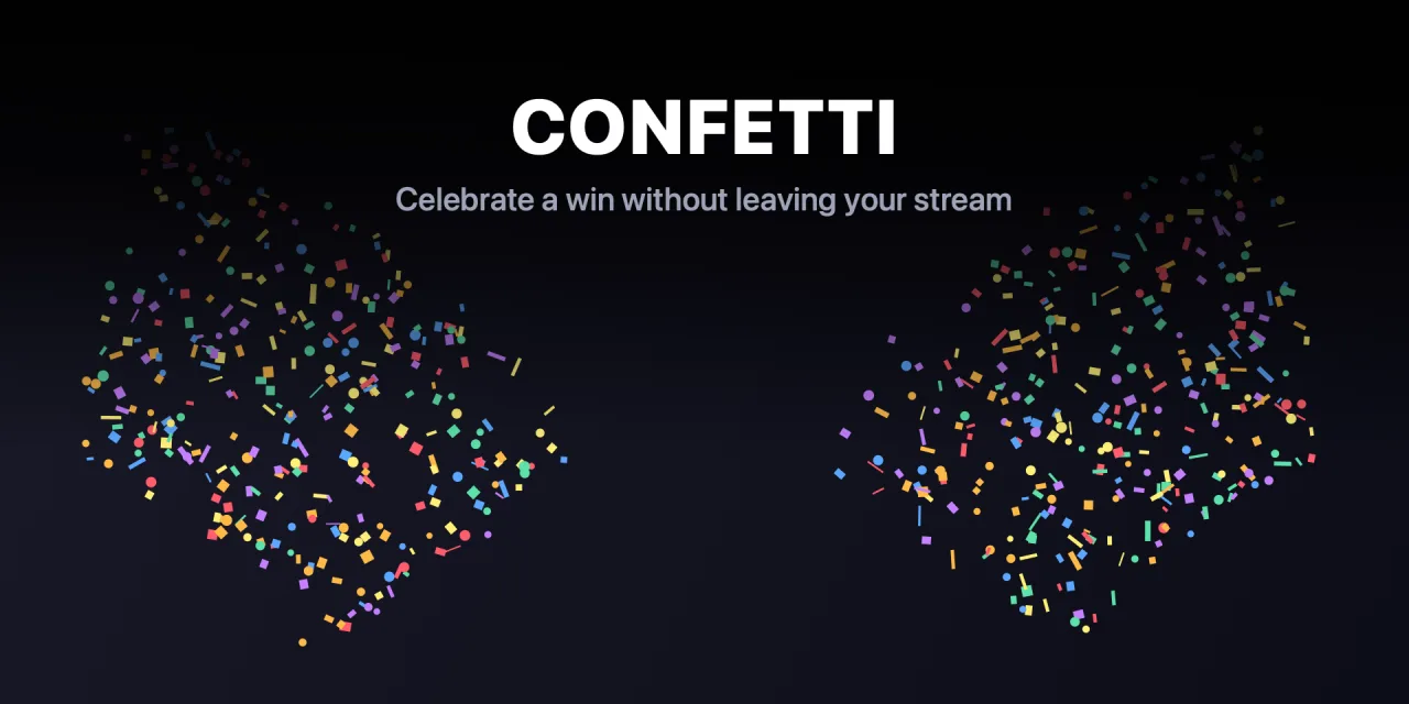 Confetti cannons
