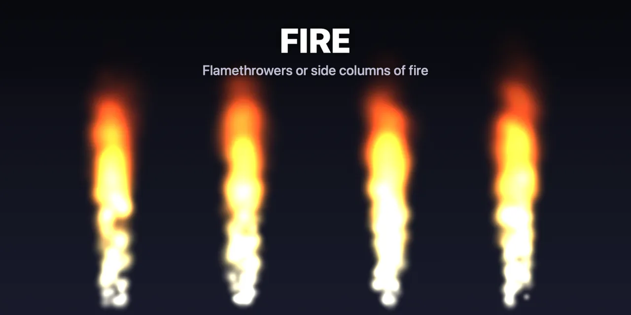 Stage flamethrowers