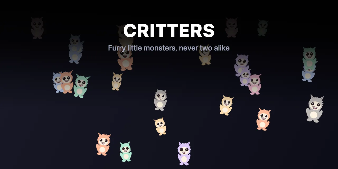 Furry critters flying across the screen