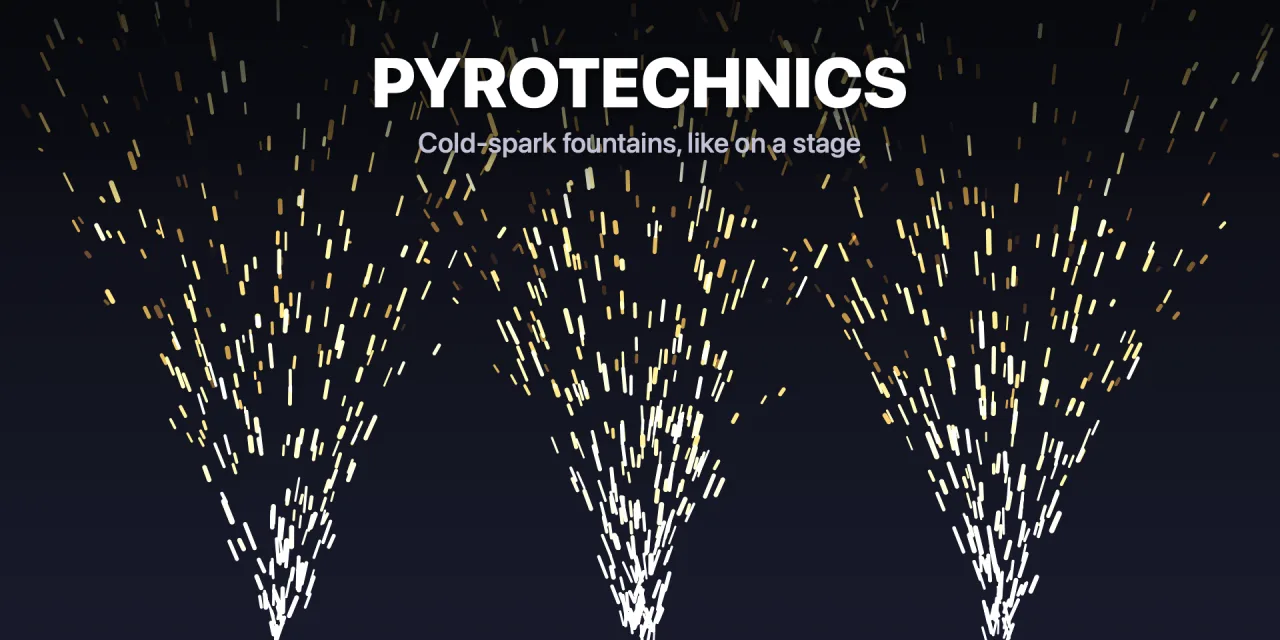 Cold-spark fountains